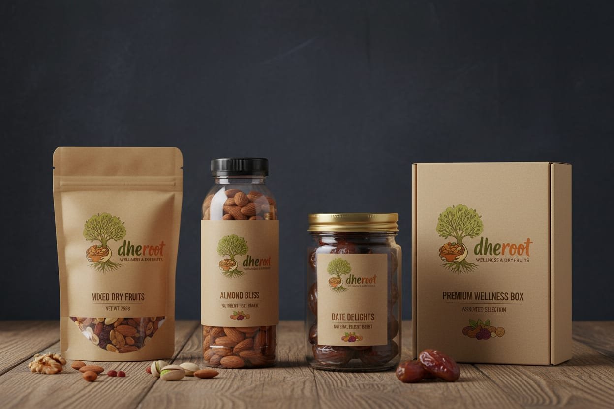 Dheroot wellness and dryfruits collection